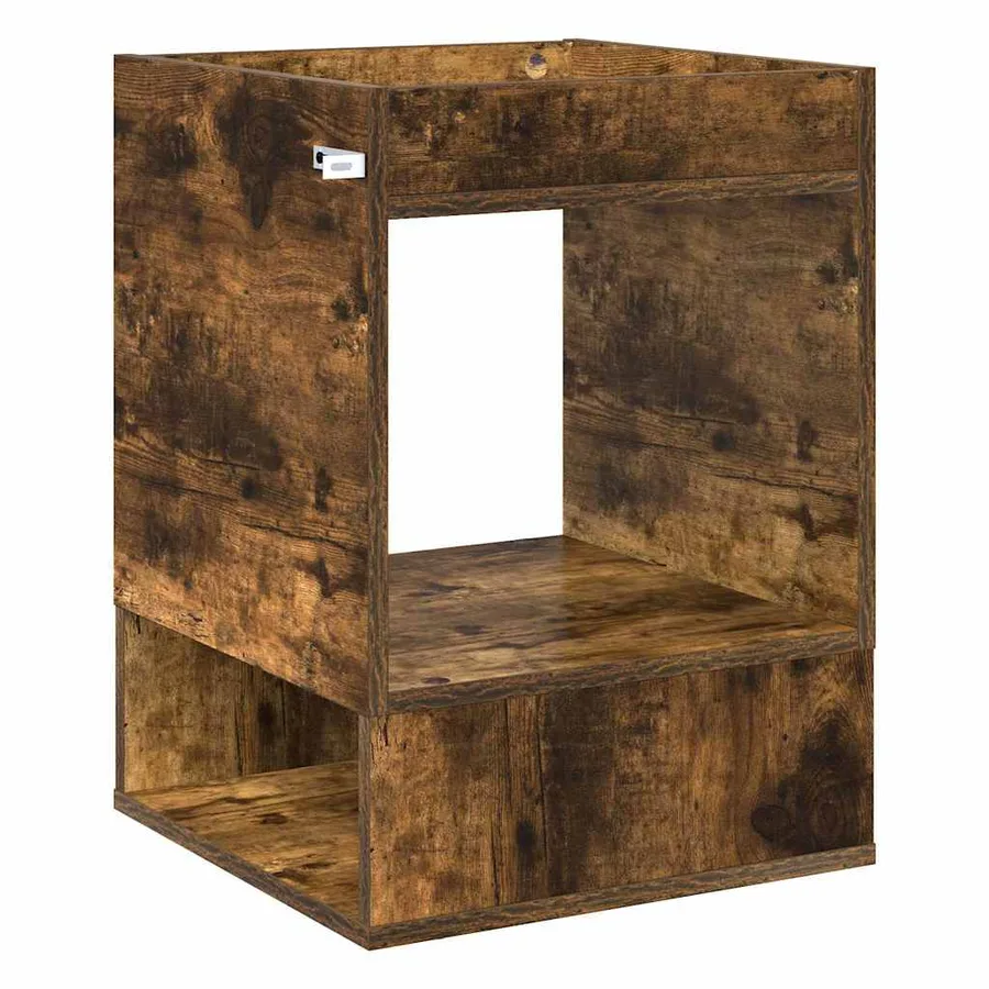 Table d'appoint Chêne fumé 40 x 40 x 56 cm Bois d'ingénierie - 7