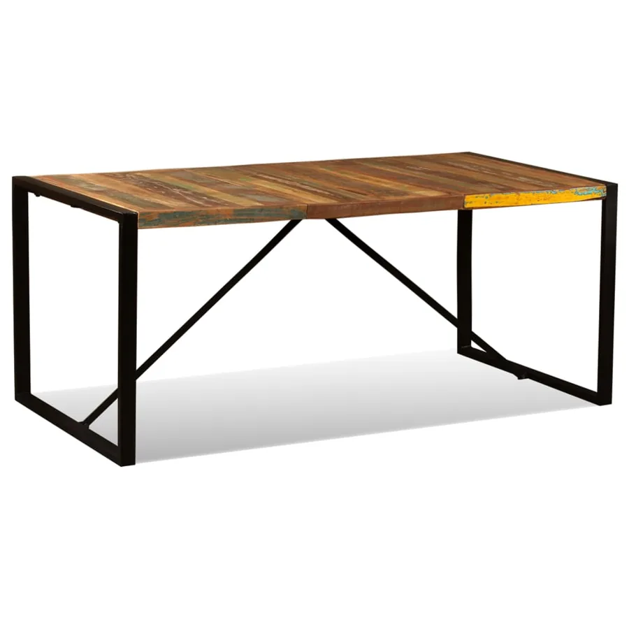 Table à manger Bois de récupération massif 180 cm - 4