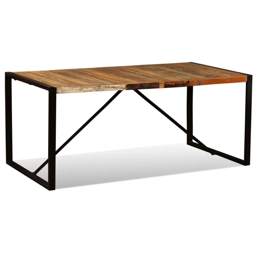 Table à manger Bois de récupération massif 180 cm - 5