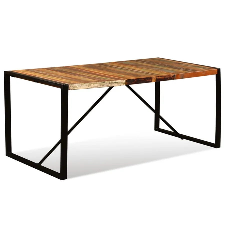Table à manger Bois de récupération massif 180 cm - 7