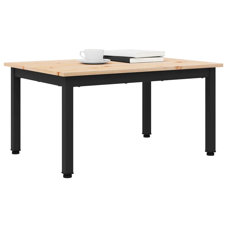 Table basse Naturel 70 x 50 x 36 cm Bois de pin massif - 3