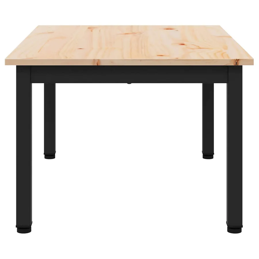 Table basse Naturel 70 x 50 x 36 cm Bois de pin massif - 6