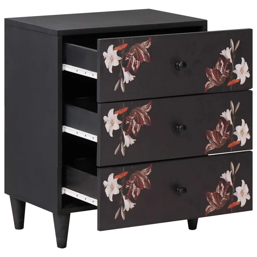 Table de chevet avec tiroir Multicolore 50 x 33 x 60 cm - 2