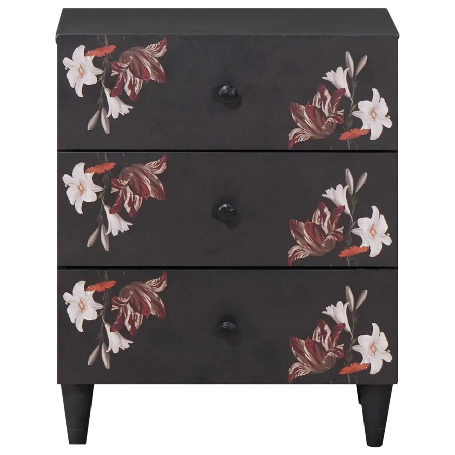 Table de chevet avec tiroir Multicolore 50 x 33 x 60 cm - 3