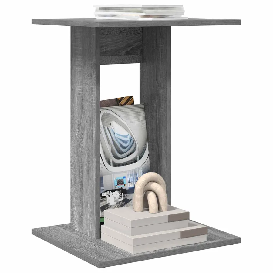 Table d'appoint Gris Sonoma 45 x 40 x 62,5 cm Bois d'ingénierie - 3