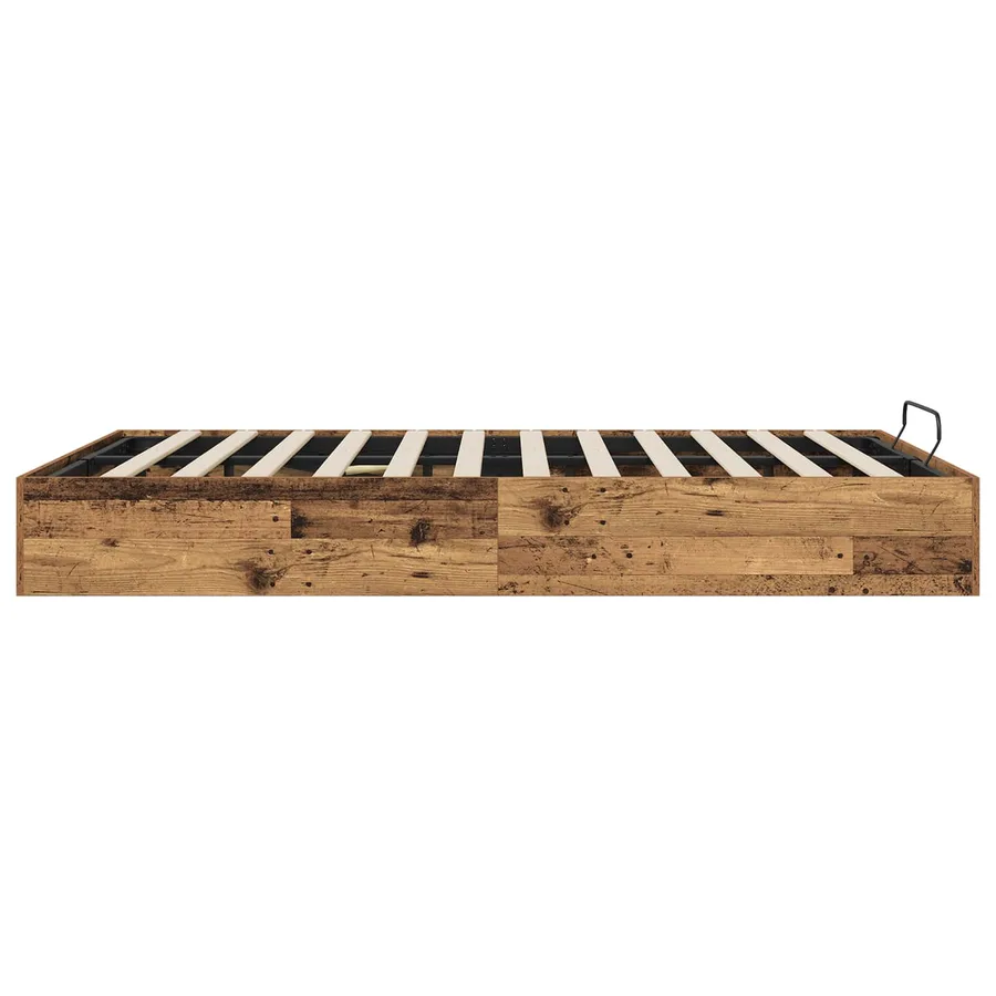 Cadre de lit ottoman Bois ancien 193 x 135 x 25 cm - 6