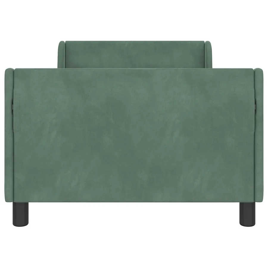 Cadre de lit pour enfants avec tête de lit Vert Mer 90 x 190 cm - 5