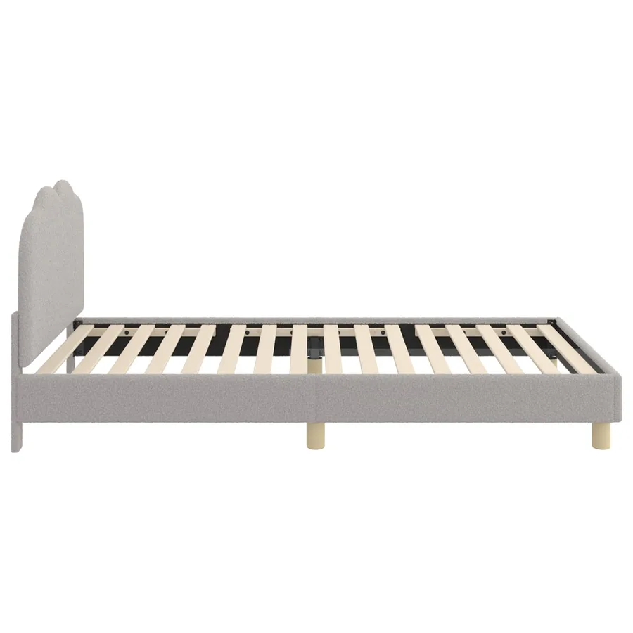 Cadre de lit pour enfants avec tête de lit Gris clair 80x200 cm - 5