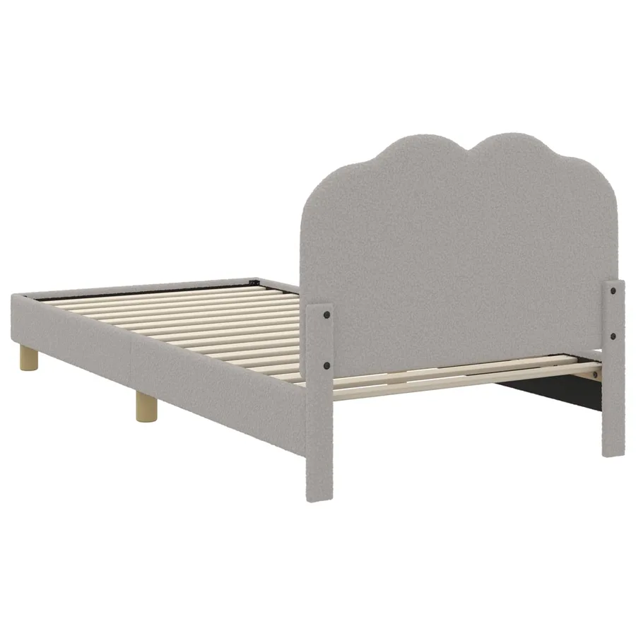 Cadre de lit pour enfants avec tête de lit Gris clair 80x200 cm - 6