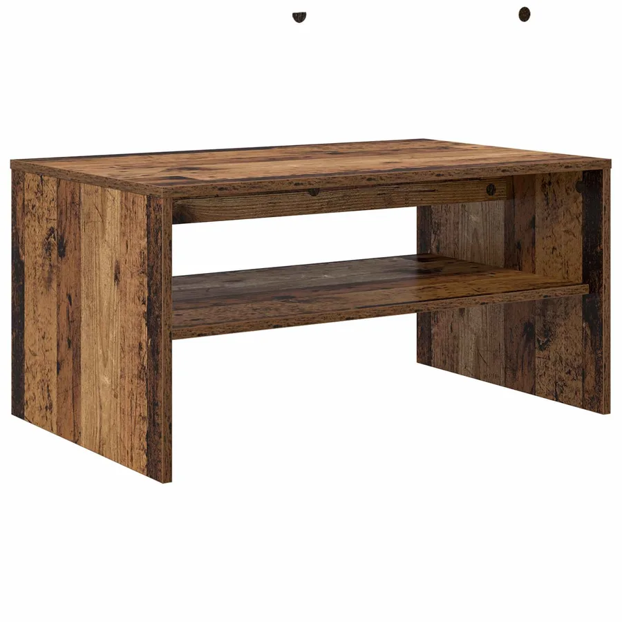 Table basse Bois ancien 80 x 50 x 40 cm Bois d'ingénierie - 2