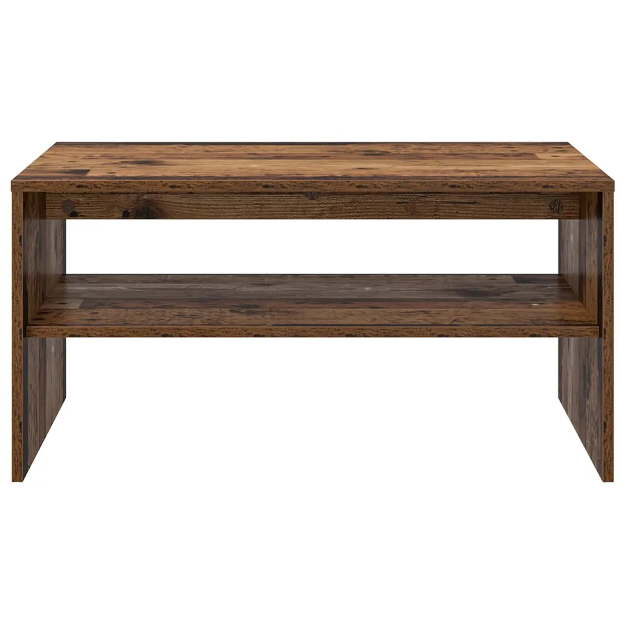 Table basse Bois ancien 80 x 50 x 40 cm Bois d'ingénierie - 5