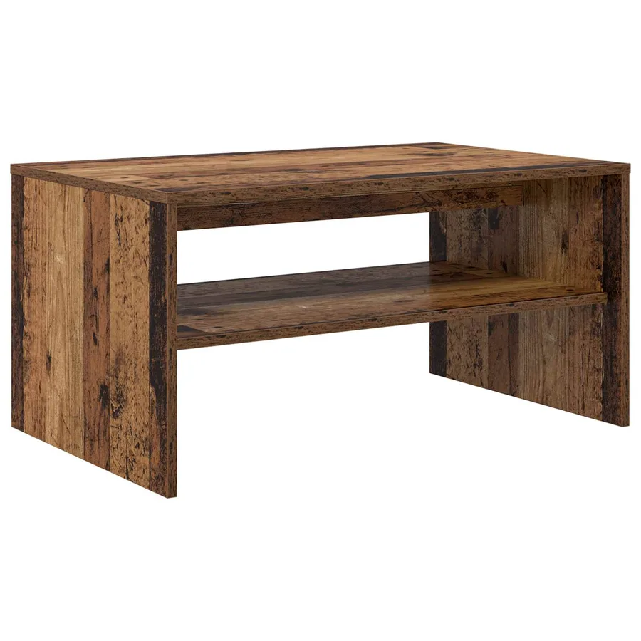 Table basse Bois ancien 80 x 50 x 40 cm Bois d'ingénierie - 7