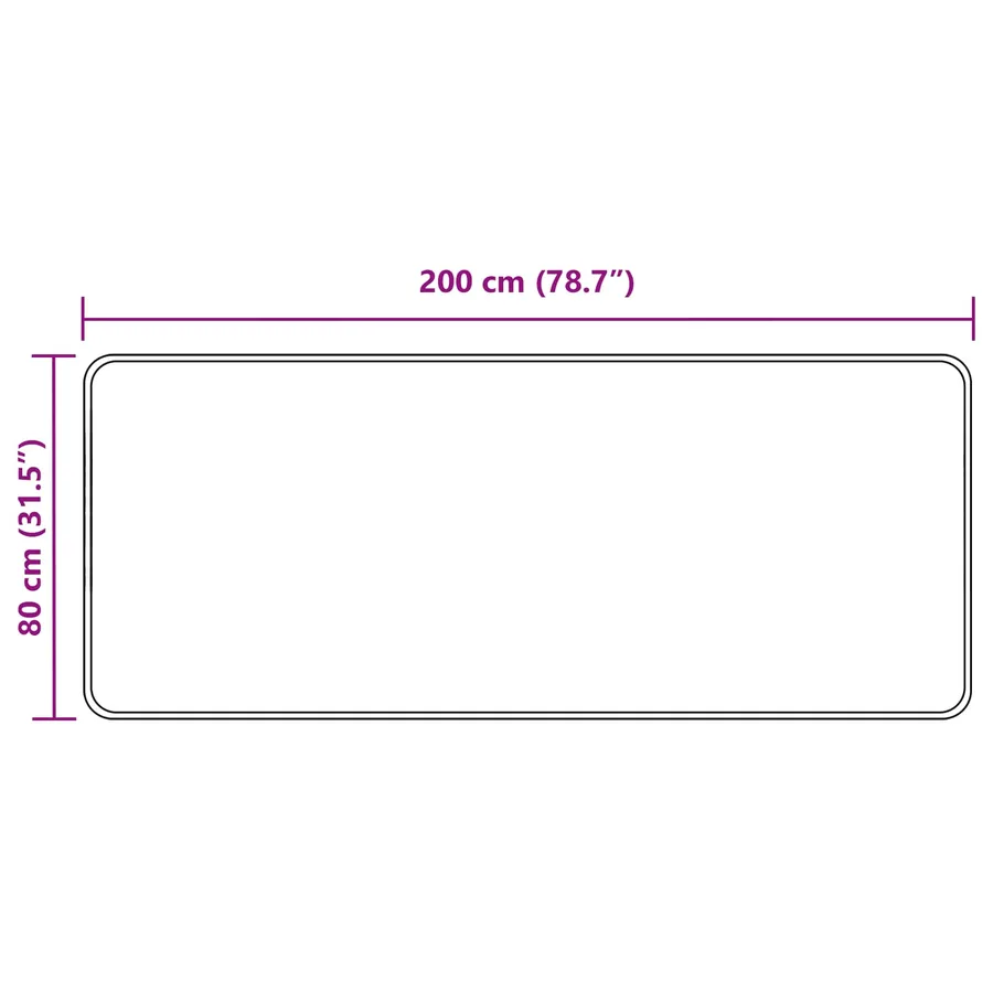Coureur de Tapis MARSA Gris 80 x 200 cm Polyester et PVC - 7