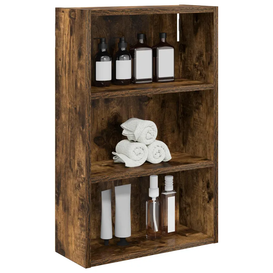Armoire murale de salle de bain Chêne Fumé 40 x 16 x 62,5 cm - 3