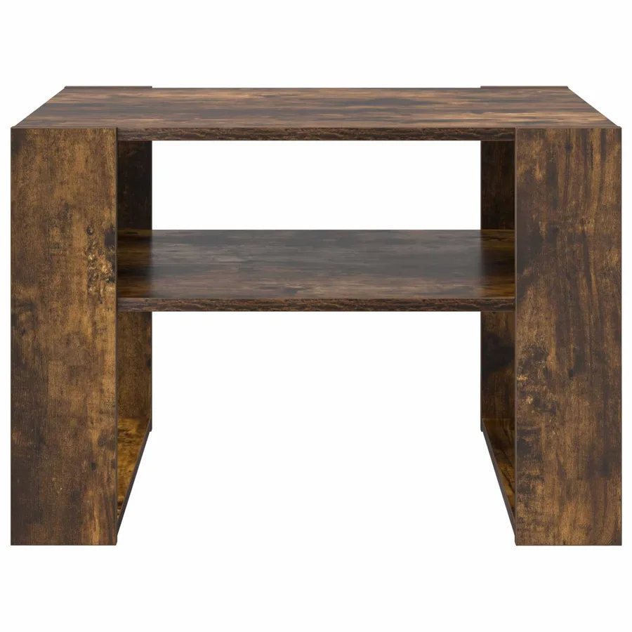 Table basse Chêne fumé 66 x 53 x 45 cm Bois d'ingénierie - 5
