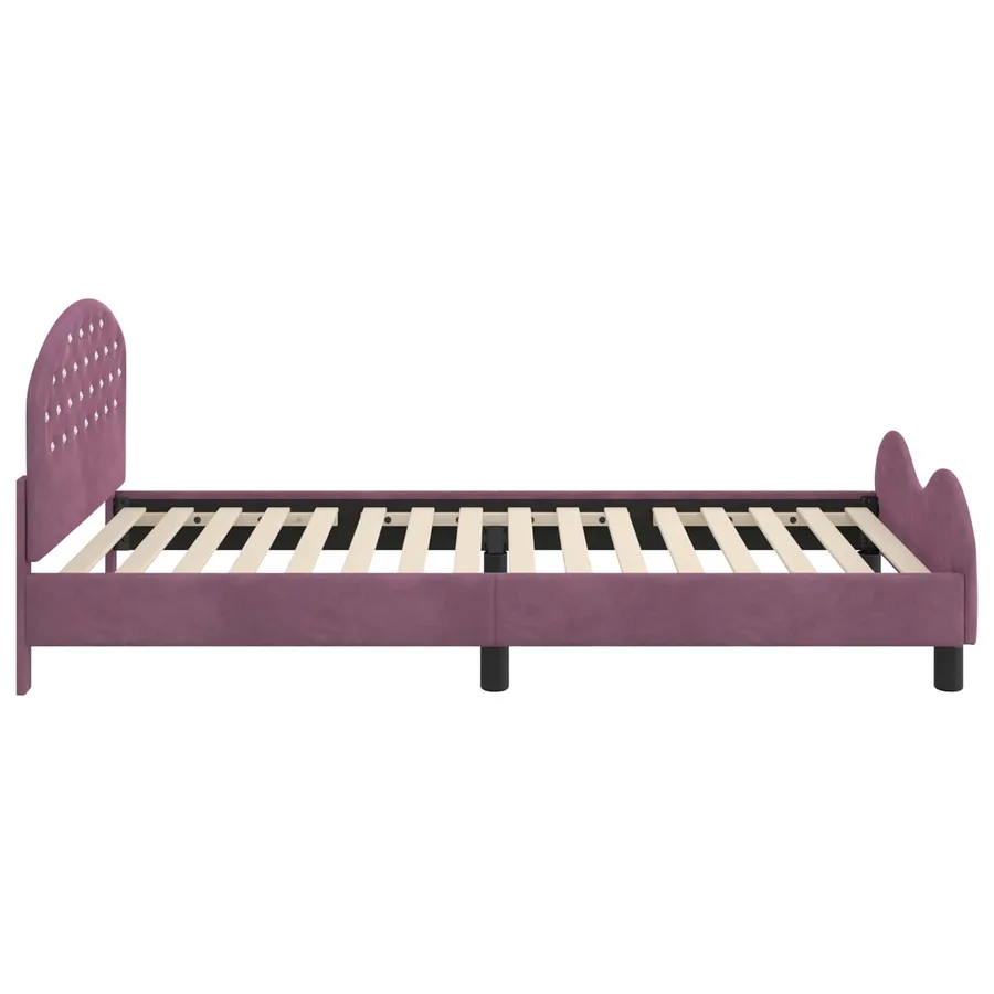 Cadre de lit pour enfants avec tête de lit Pourpre 80 x 200 cm - 6