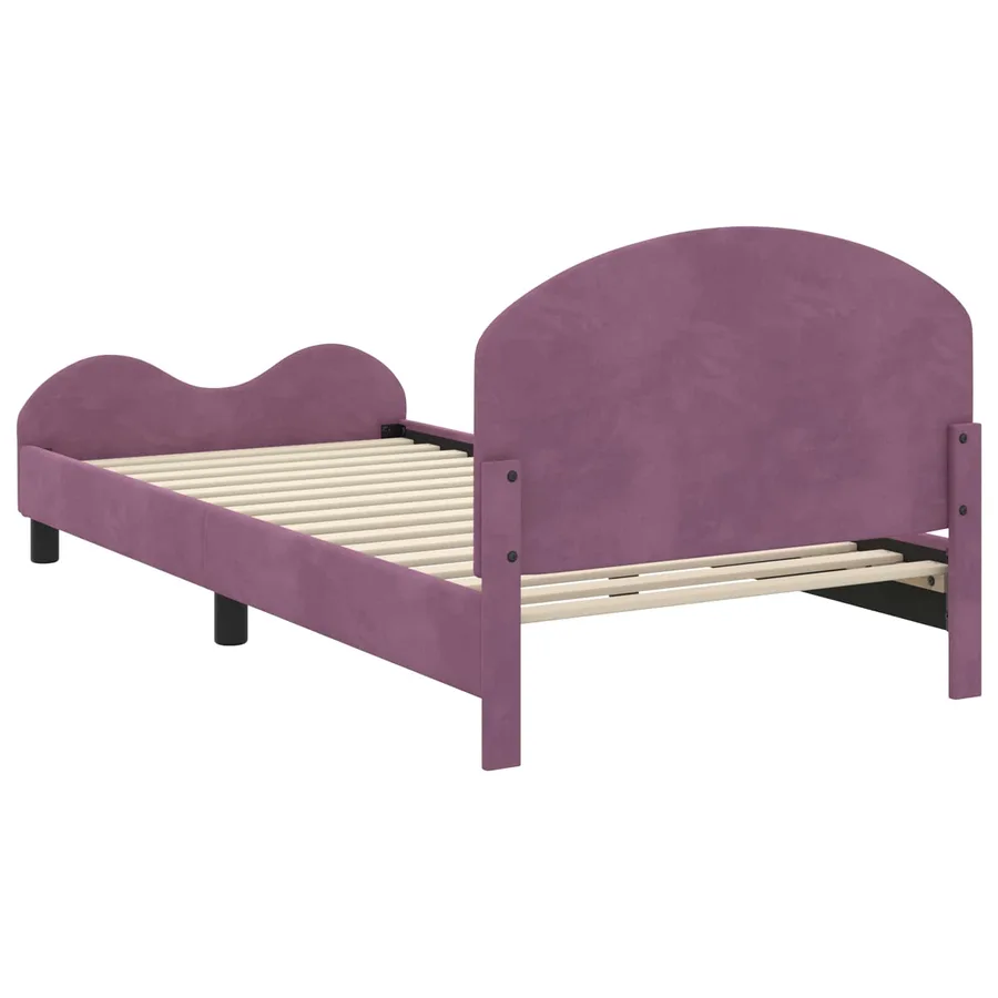 Cadre de lit pour enfants avec tête de lit Pourpre 80 x 200 cm - 7