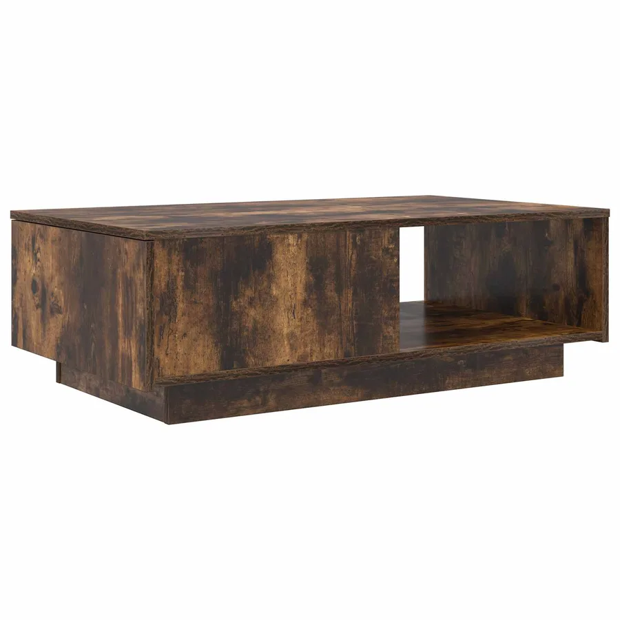 Table basse Chêne fumé 95 x 55 x 31 cm Bois d'ingénierie - 2