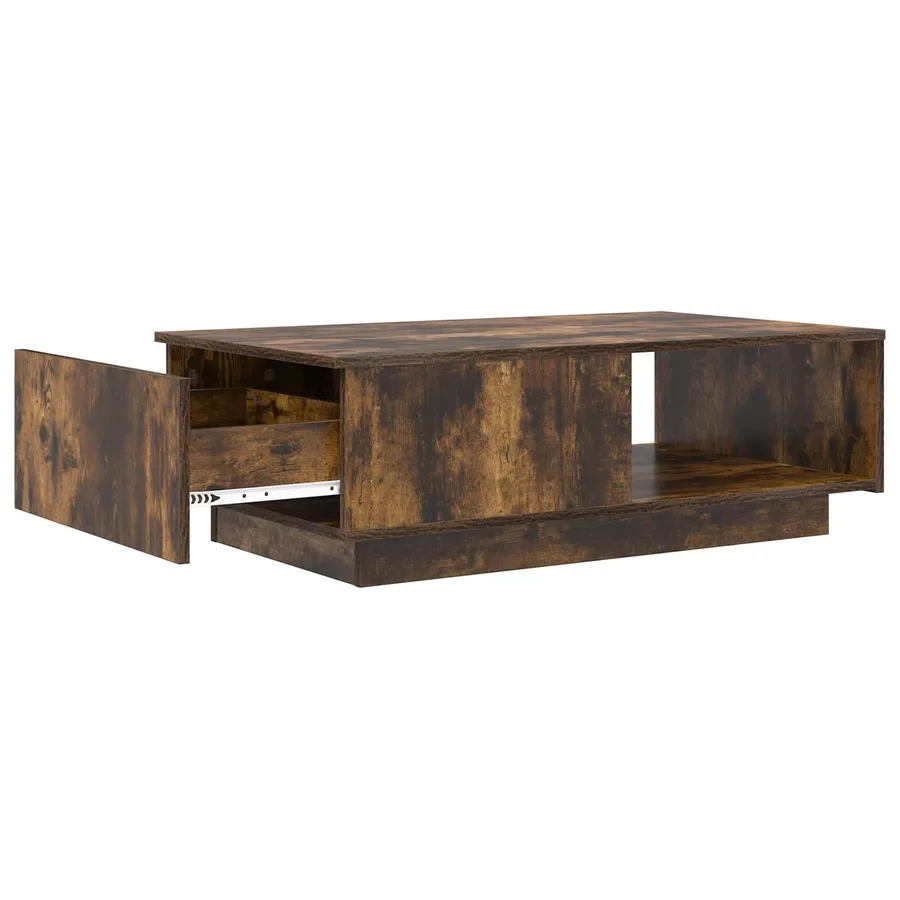 Table basse Chêne fumé 95 x 55 x 31 cm Bois d'ingénierie - 5