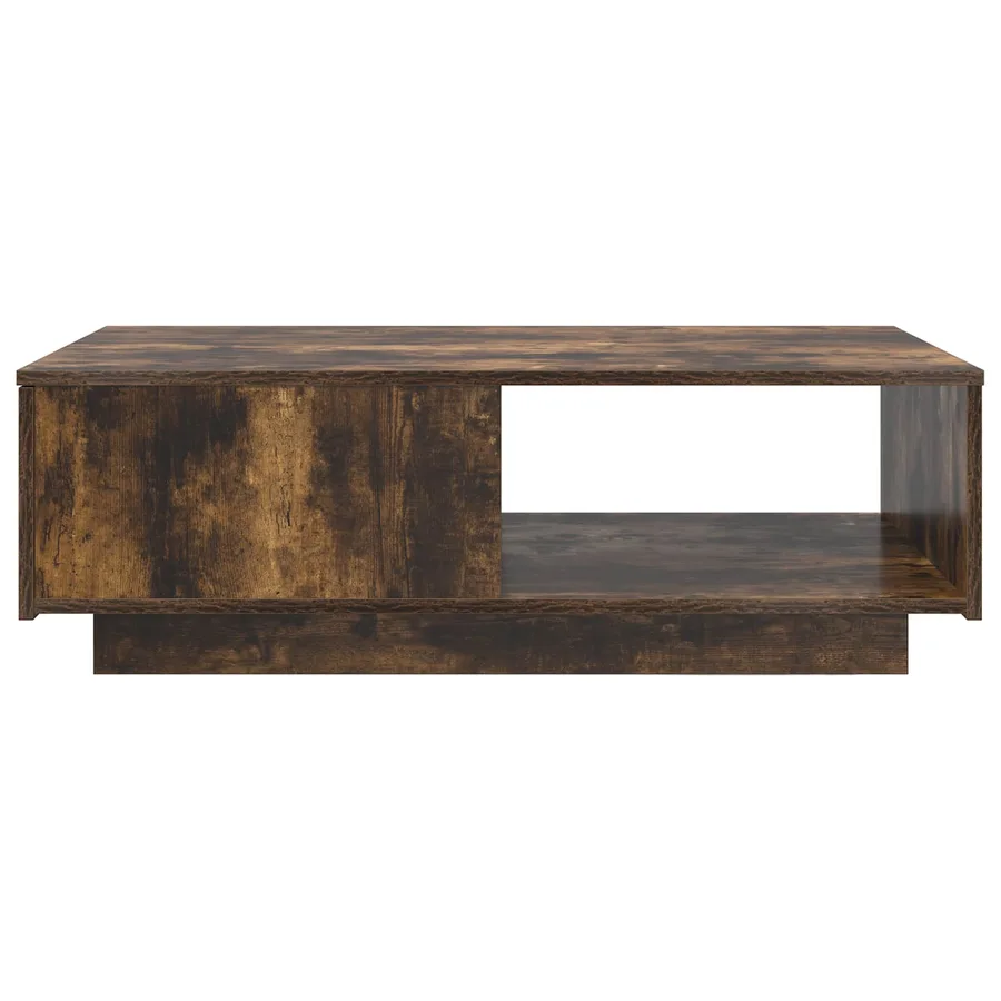 Table basse Chêne fumé 95 x 55 x 31 cm Bois d'ingénierie - 6