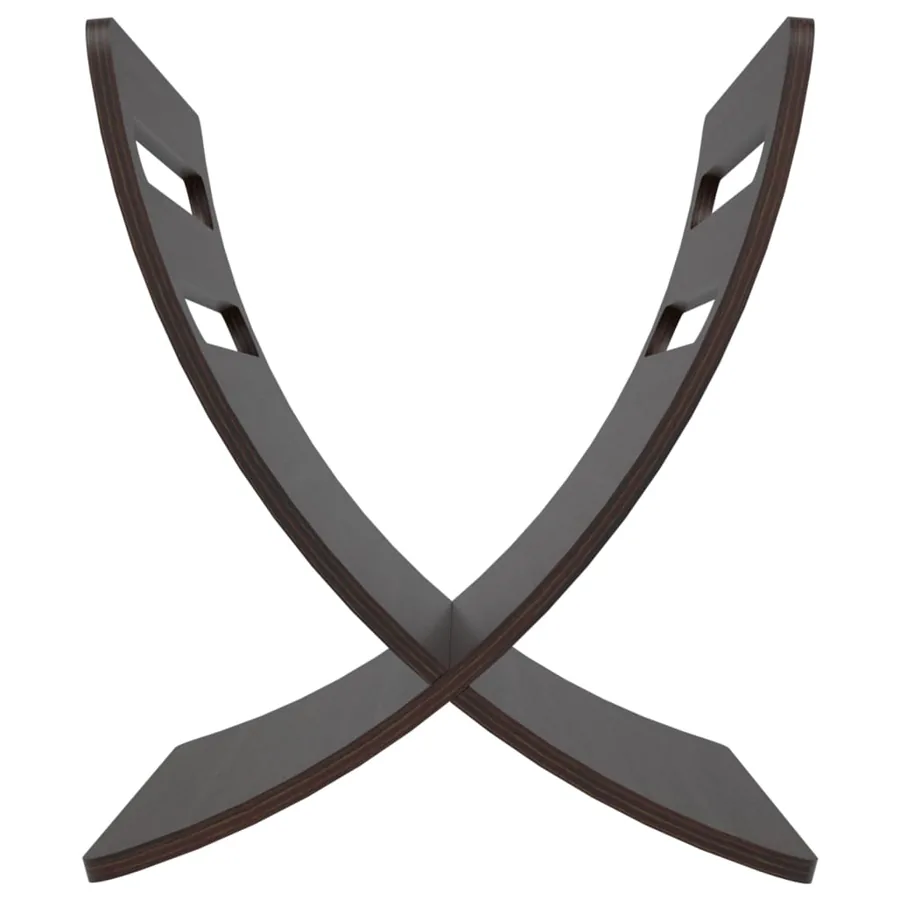 Porte-revue en bois sur pied marron - 6