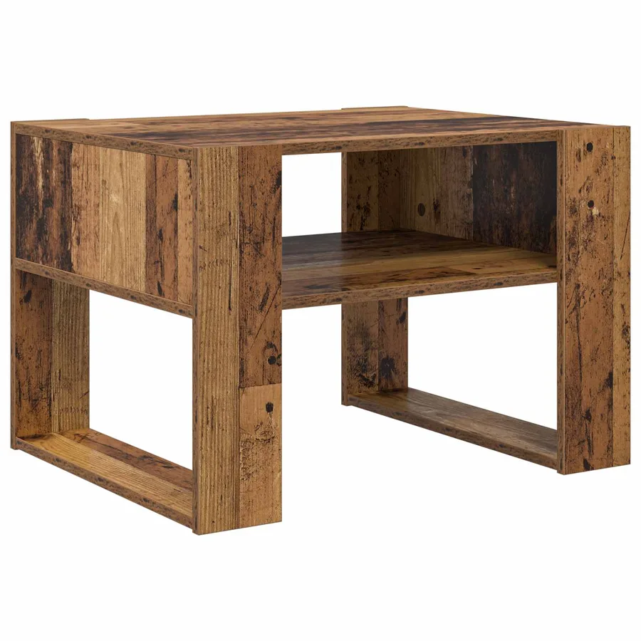 Table basse Bois ancien 66 x 53 x 45 cm Bois d'ingénierie - 2