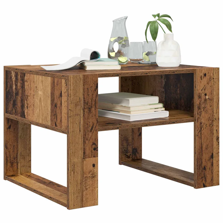 Table basse Bois ancien 66 x 53 x 45 cm Bois d'ingénierie - 3