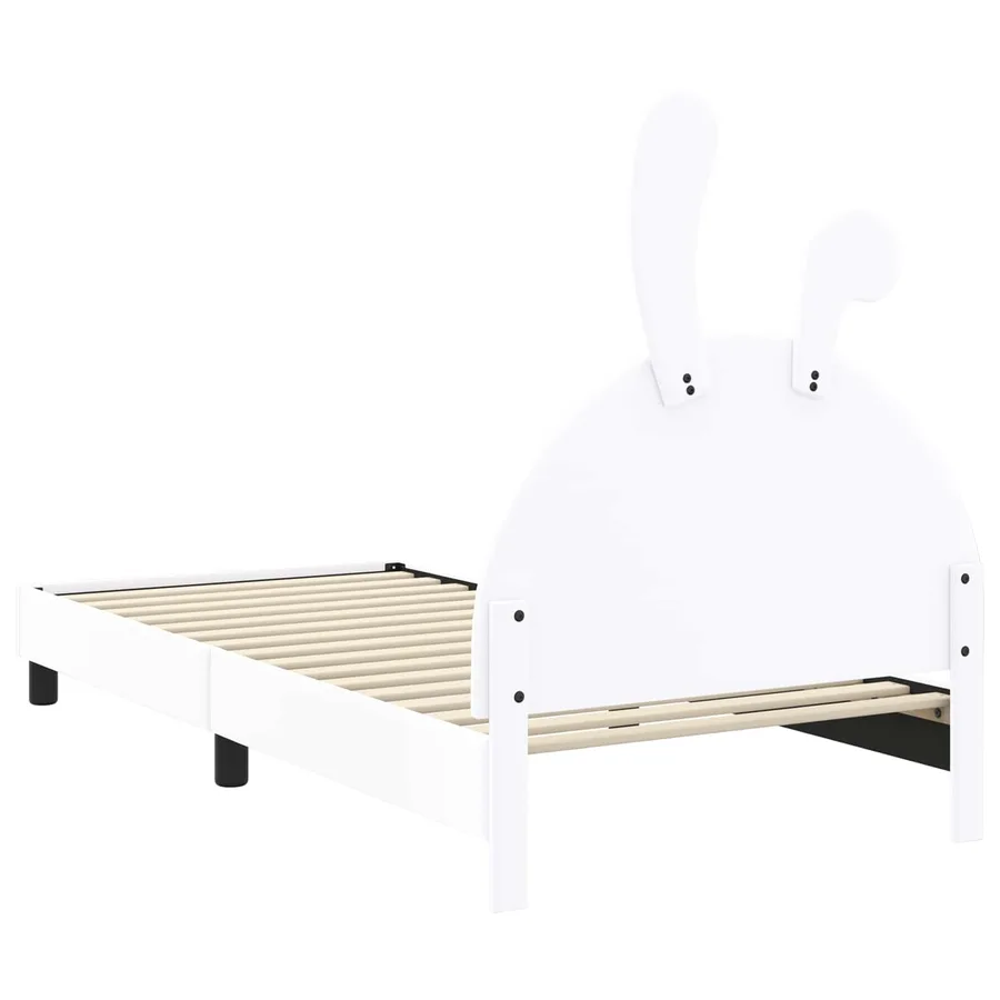 Cadre de lit pour enfants avec tête de lit Blanc 80 x 200 cm PU - 7