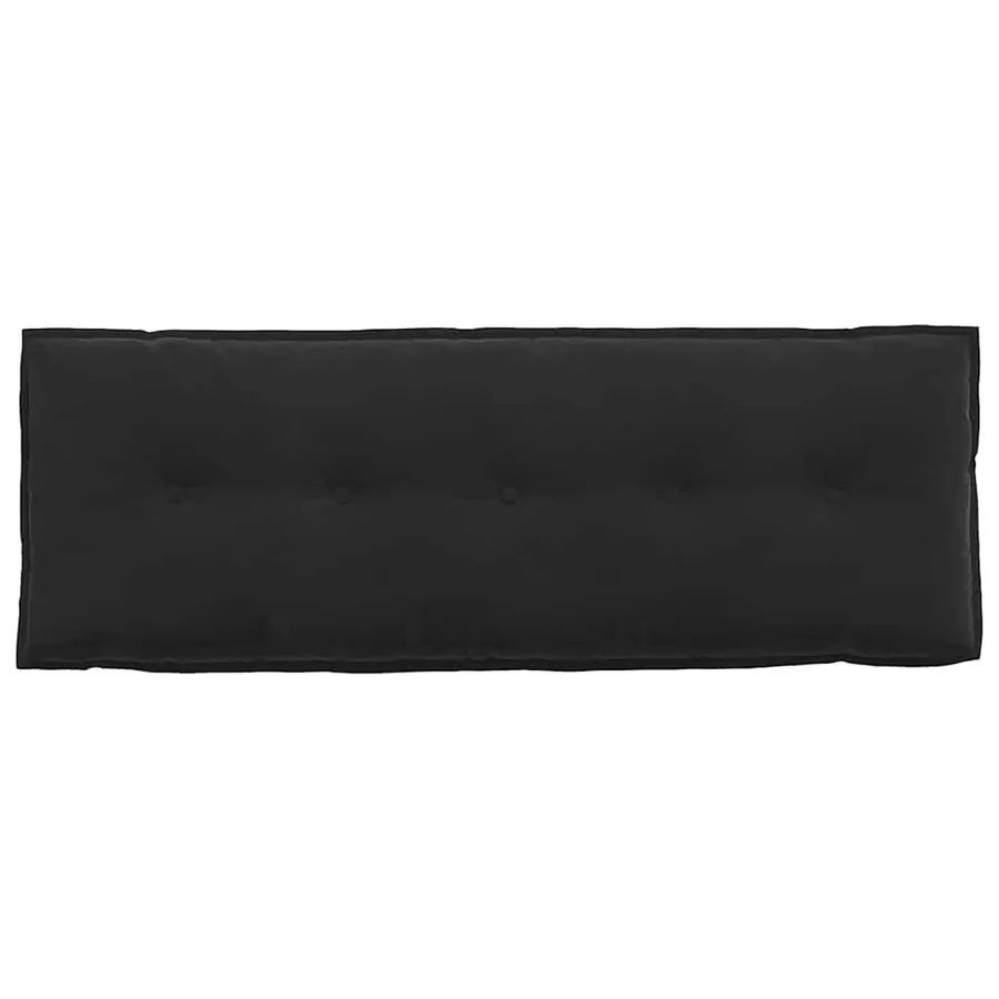 Coussin de Dos Noir 140 x 50 cm Tissu en velours côtelé - 6