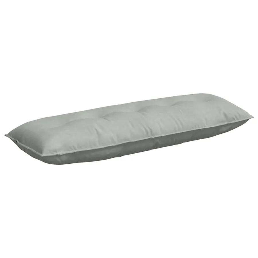 Coussin de Dos Gris clair 140 x 50 cm Tissu en velours côtelé - 2