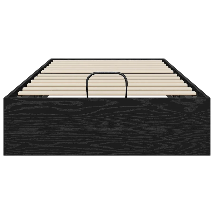 Cadre de lit ottoman Chêne Noir 80,5 x 200 cm Bois d’ingénierie - 5