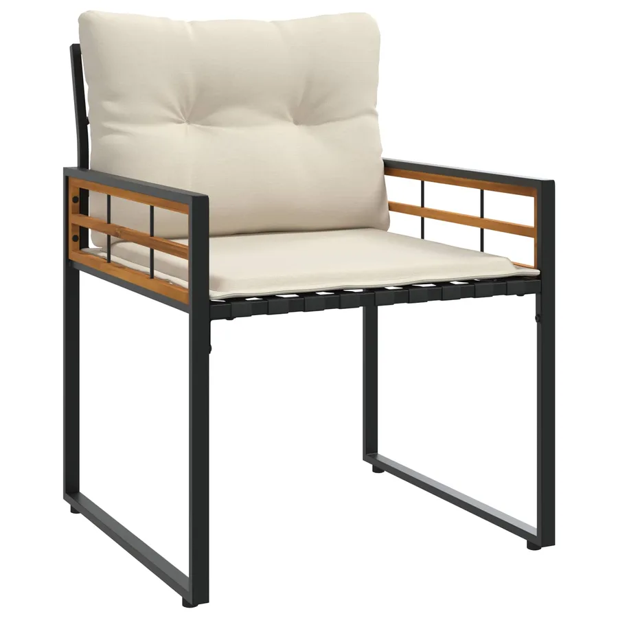 Ensemble de meubles d'extérieur avec coussin 4 pcs Crème - 5