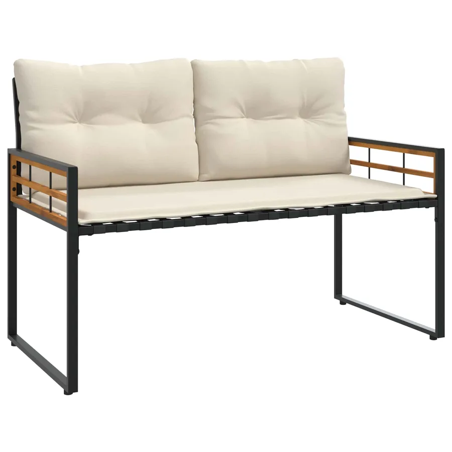 Ensemble de meubles d'extérieur avec coussin 4 pcs Crème - 7