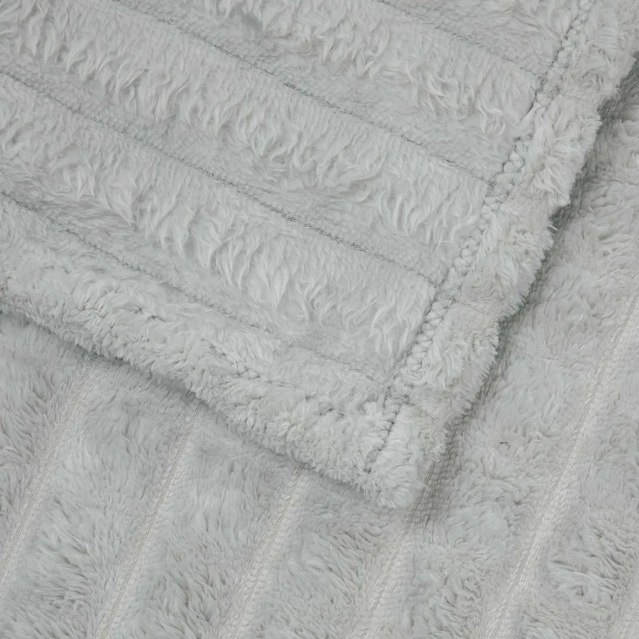 Couvertures à jeter 6 pcs Gris 150 x 130 cm Toison - 6