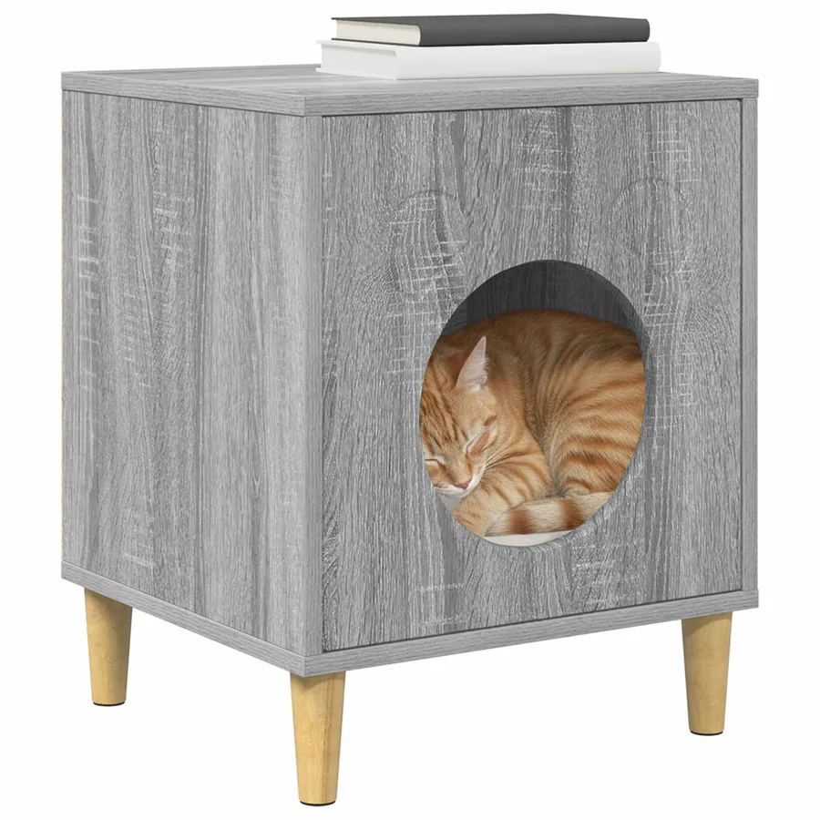 Maison pour chat Gris Sonoma 42,5 x 40 x 53 cm - 3
