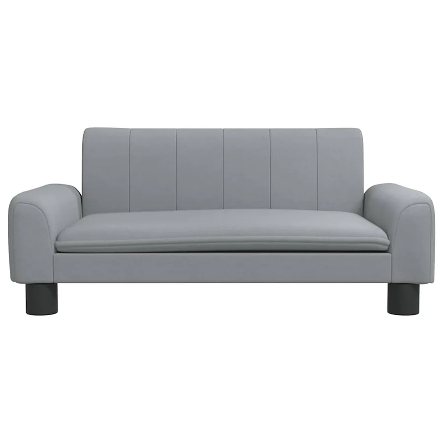 Lit pour chien gris clair 70x45x30 cm tissu - 3