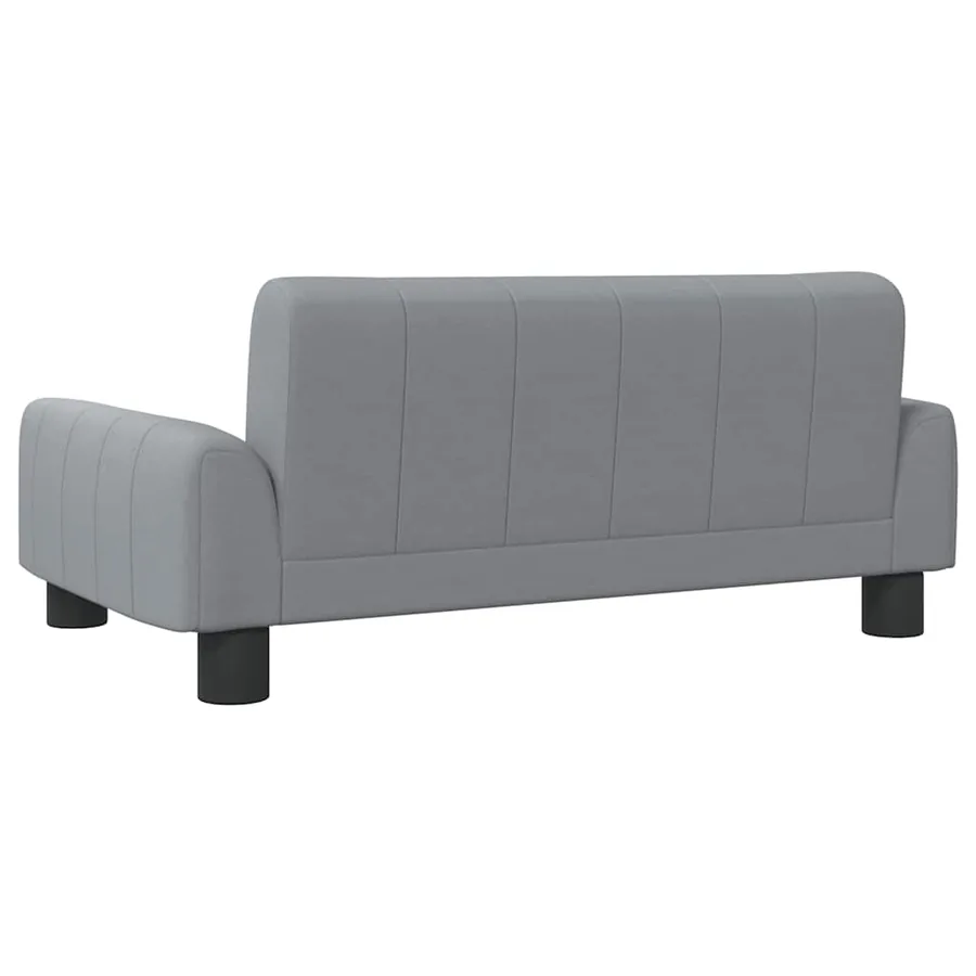 Lit pour chien gris clair 70x45x30 cm tissu - 5