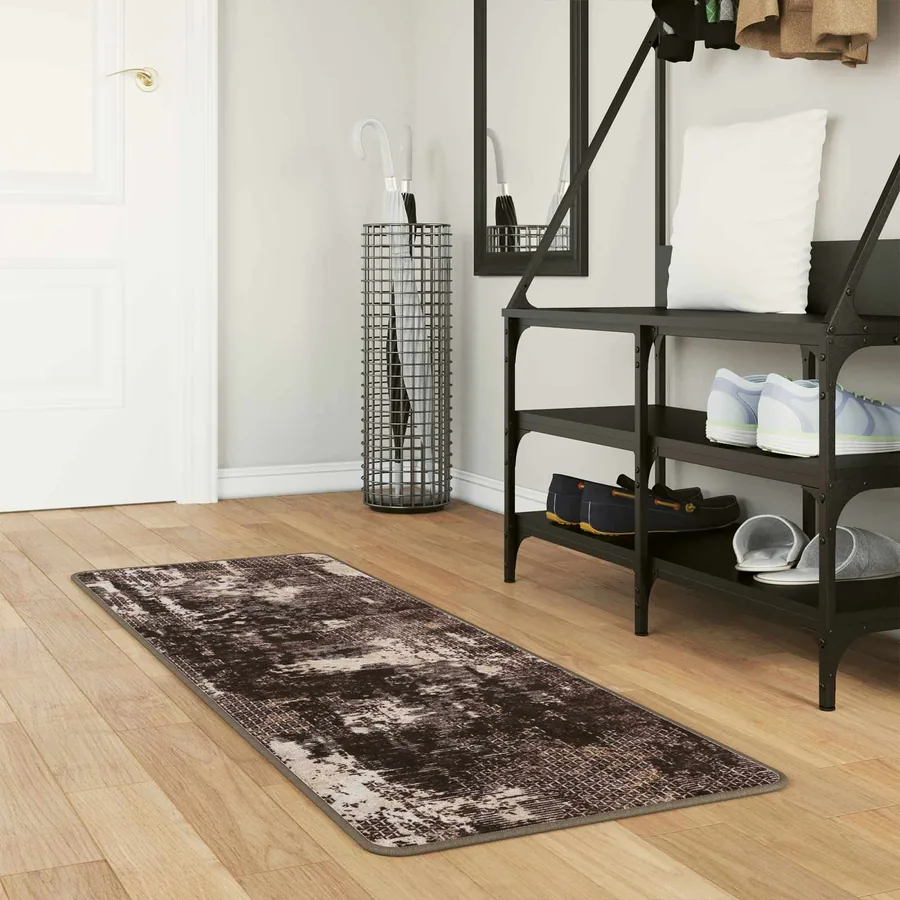 Coureur de Tapis MARSA Noir 50 x 100 cm Polyester et PVC