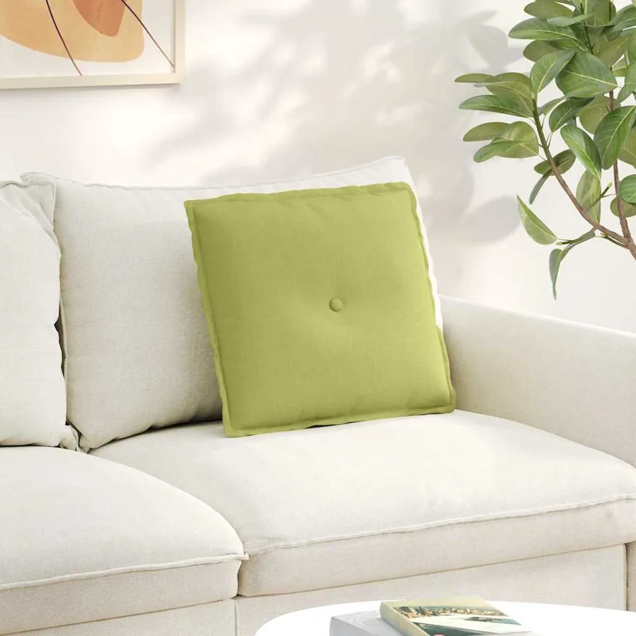 Coussin de Dos Vert clair 50 x 19 x 45 cm tissu