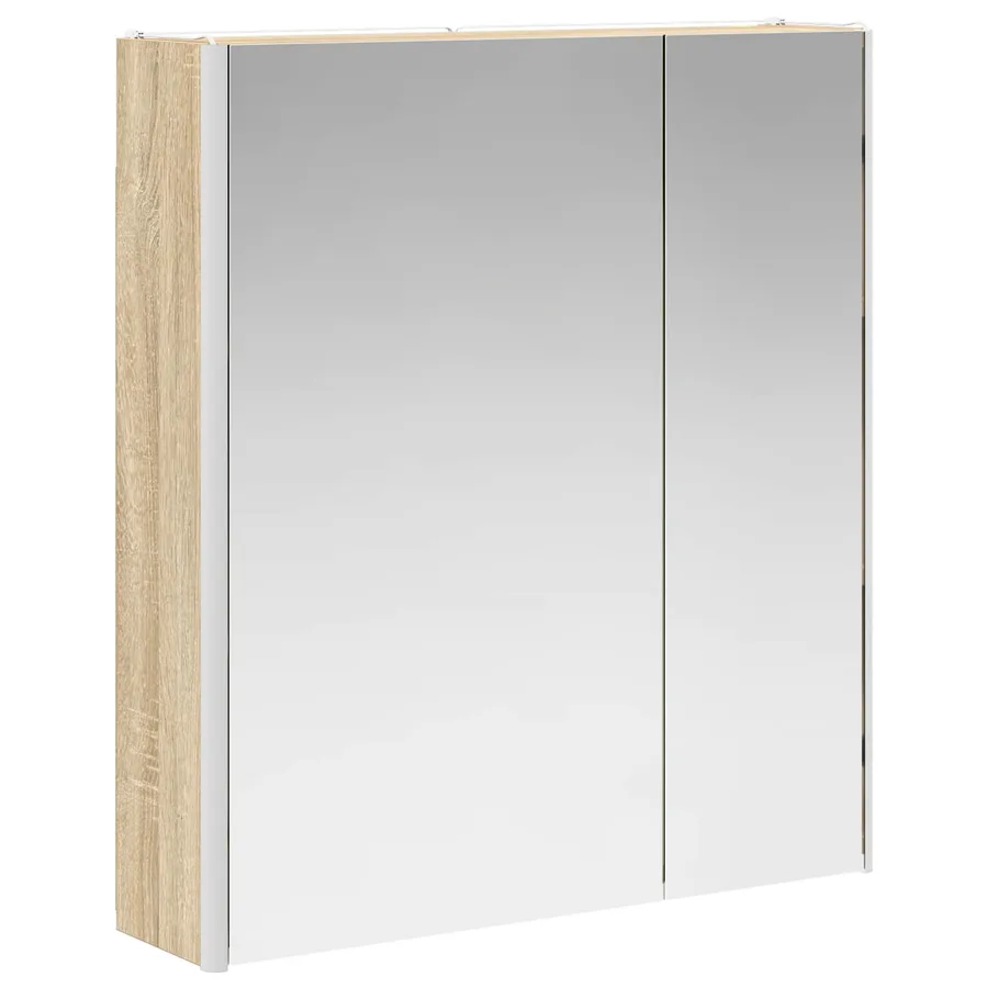 Armoire Miroir de Salle de Bain Chêne Sonoma - 5