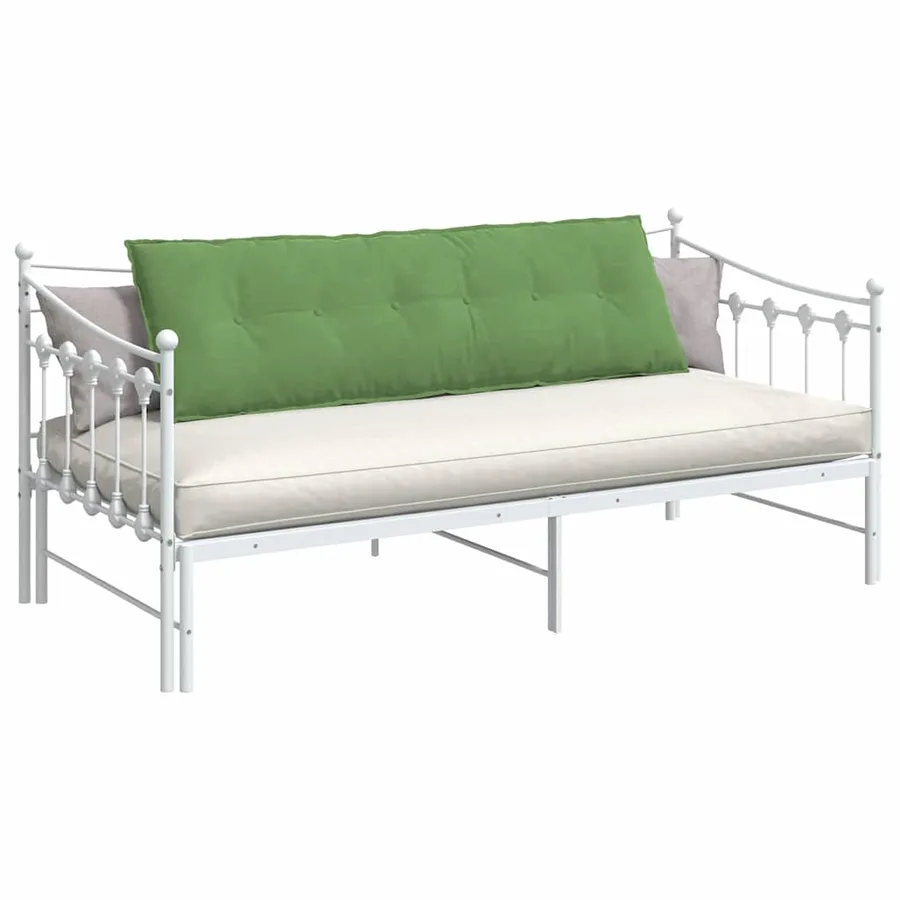 Coussin de Dos Vert clair 160 x 50 cm Tissu en velours côtelé - 3