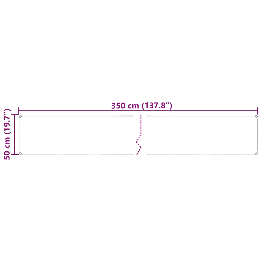Coureur de Tapis MARSA Multicolore 50 x 350 cm Polyester et PVC - 7