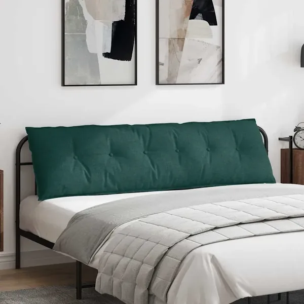 Coussin de Dos Vert foncé 180 x 19 x 50 cm tissu