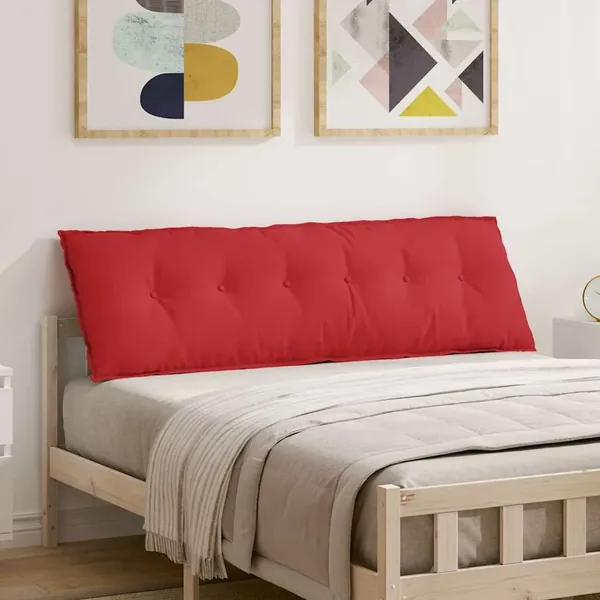 Coussin de Dos Rouge 160 x 19 x 50 cm tissu