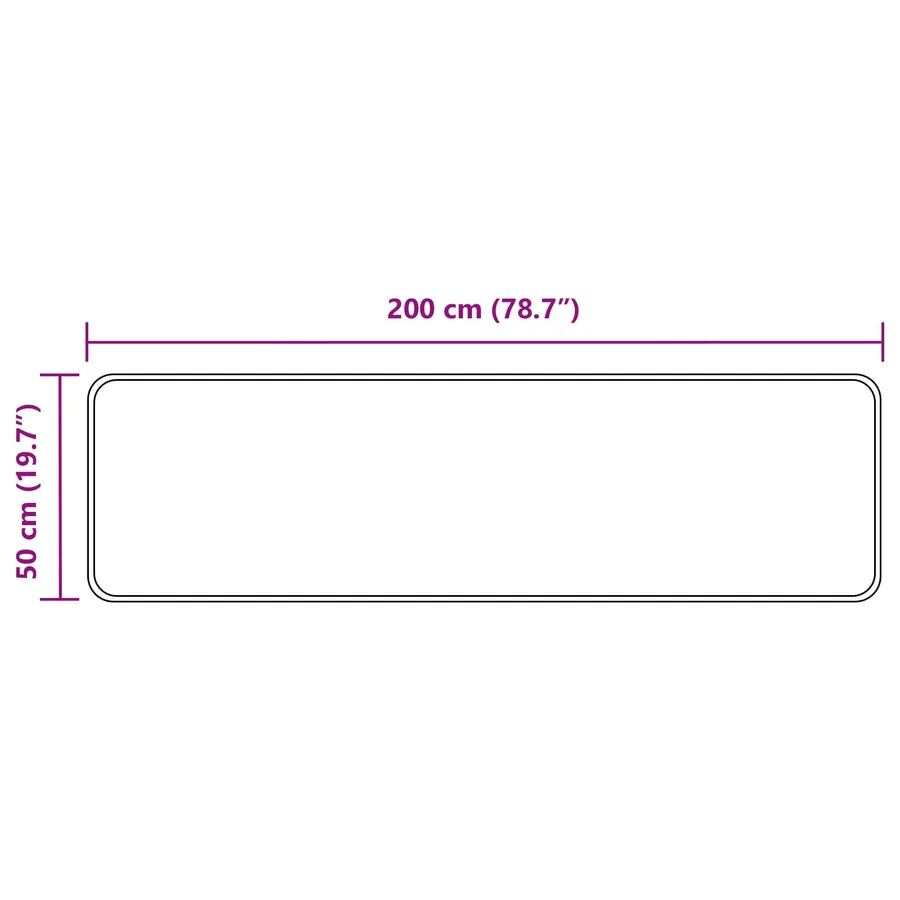 Coureur de Tapis MARSA Sable 50 x 200 cm Polyester et PVC - 7