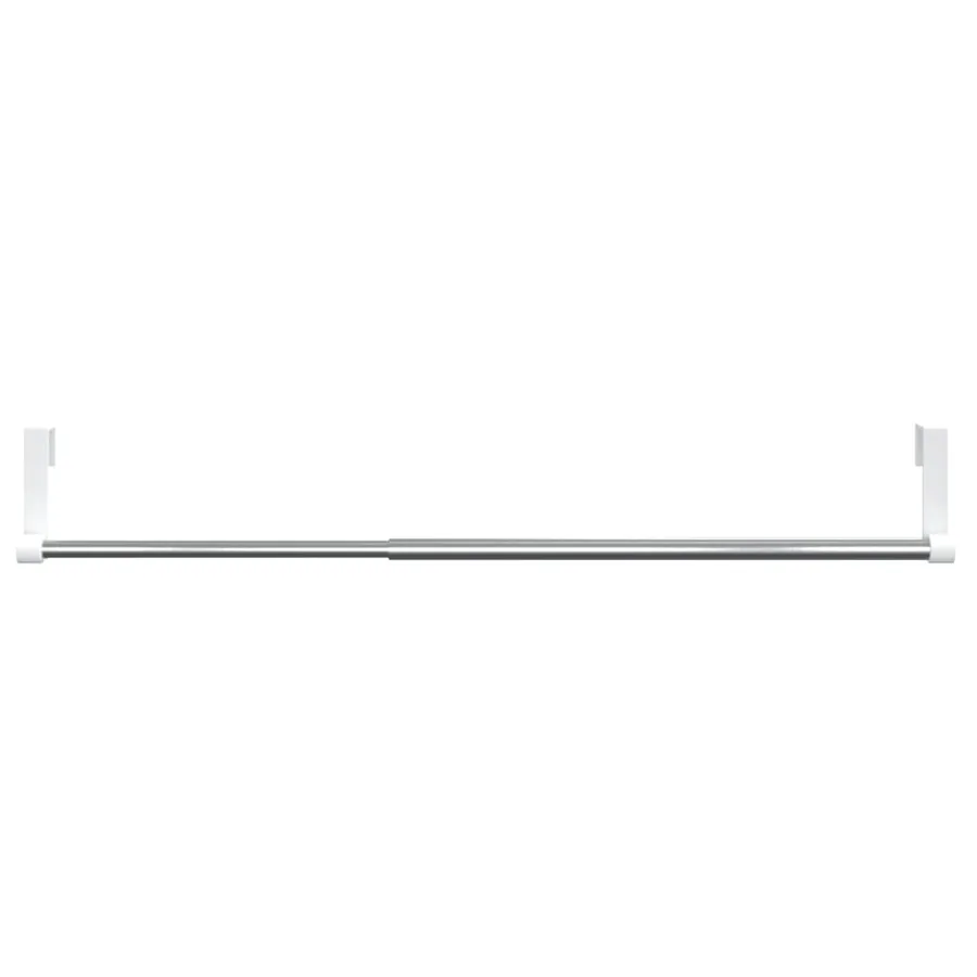 Tringles à rideau 2 pcs blanc et argenté 40-60 cm aluminium - 4
