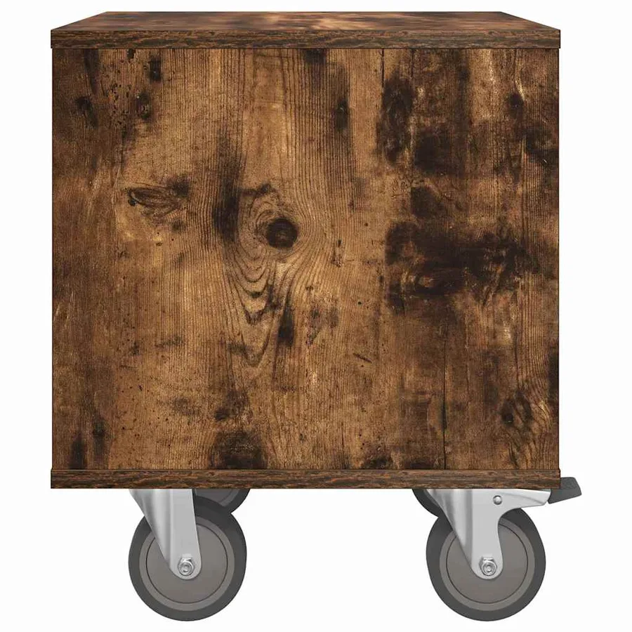 Table de chevet Chêne fumé 40,5 x 40 x 48 cm Bois d'ingénierie - 7