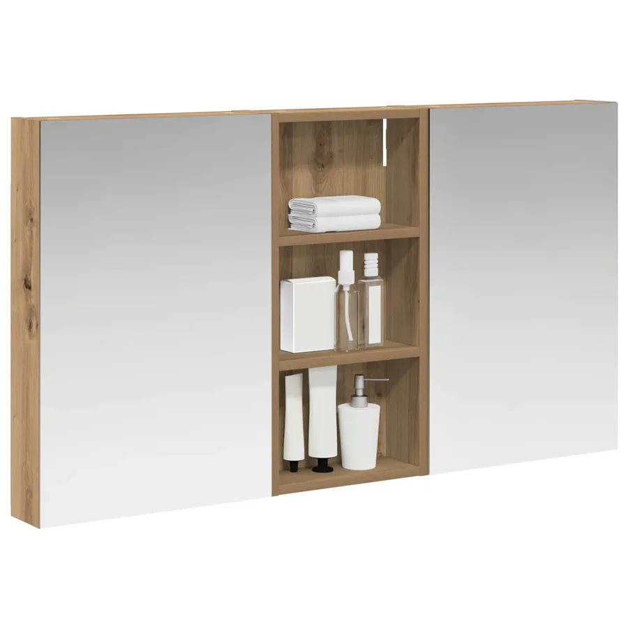 Ensemble de Meubles de Salle de Bain 3 pc 110 x 10,5 x 60,5 cm - 3