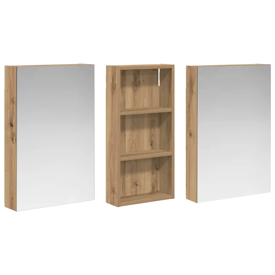 Ensemble de Meubles de Salle de Bain 3 pc 110 x 10,5 x 60,5 cm - 5