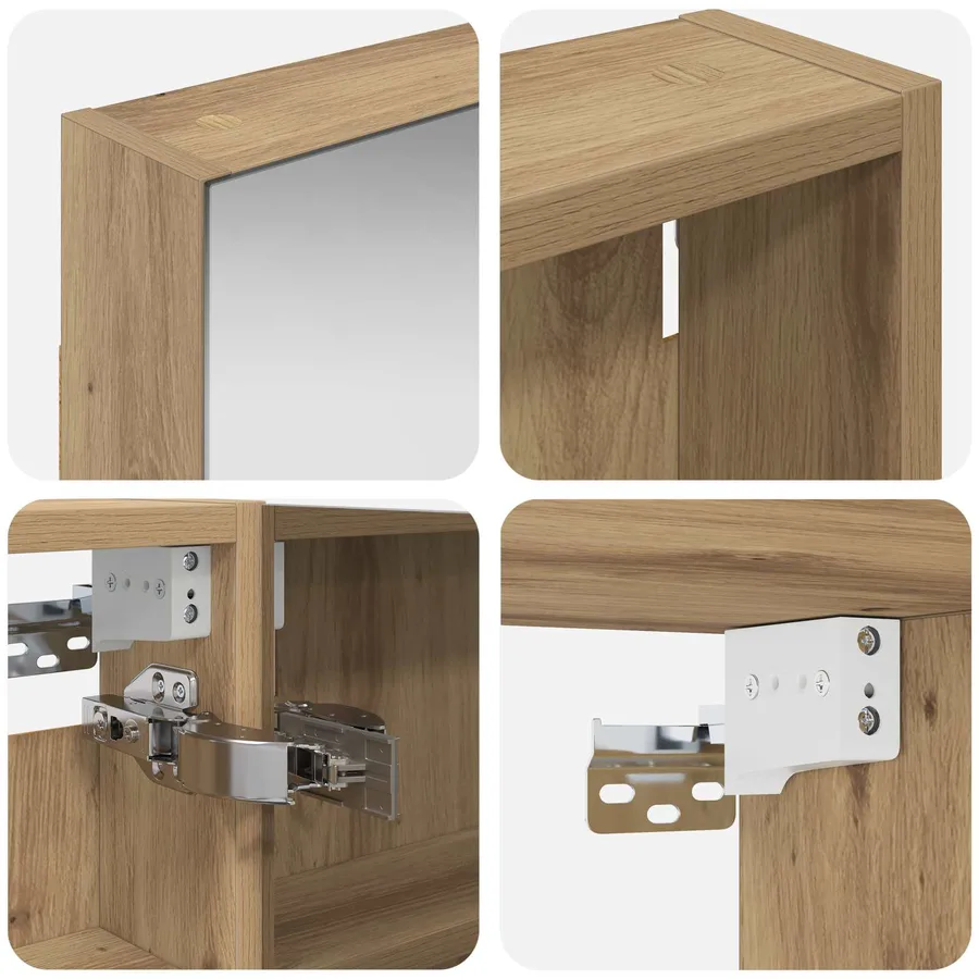 Ensemble de Meubles de Salle de Bain 3 pc 110 x 10,5 x 60,5 cm - 8
